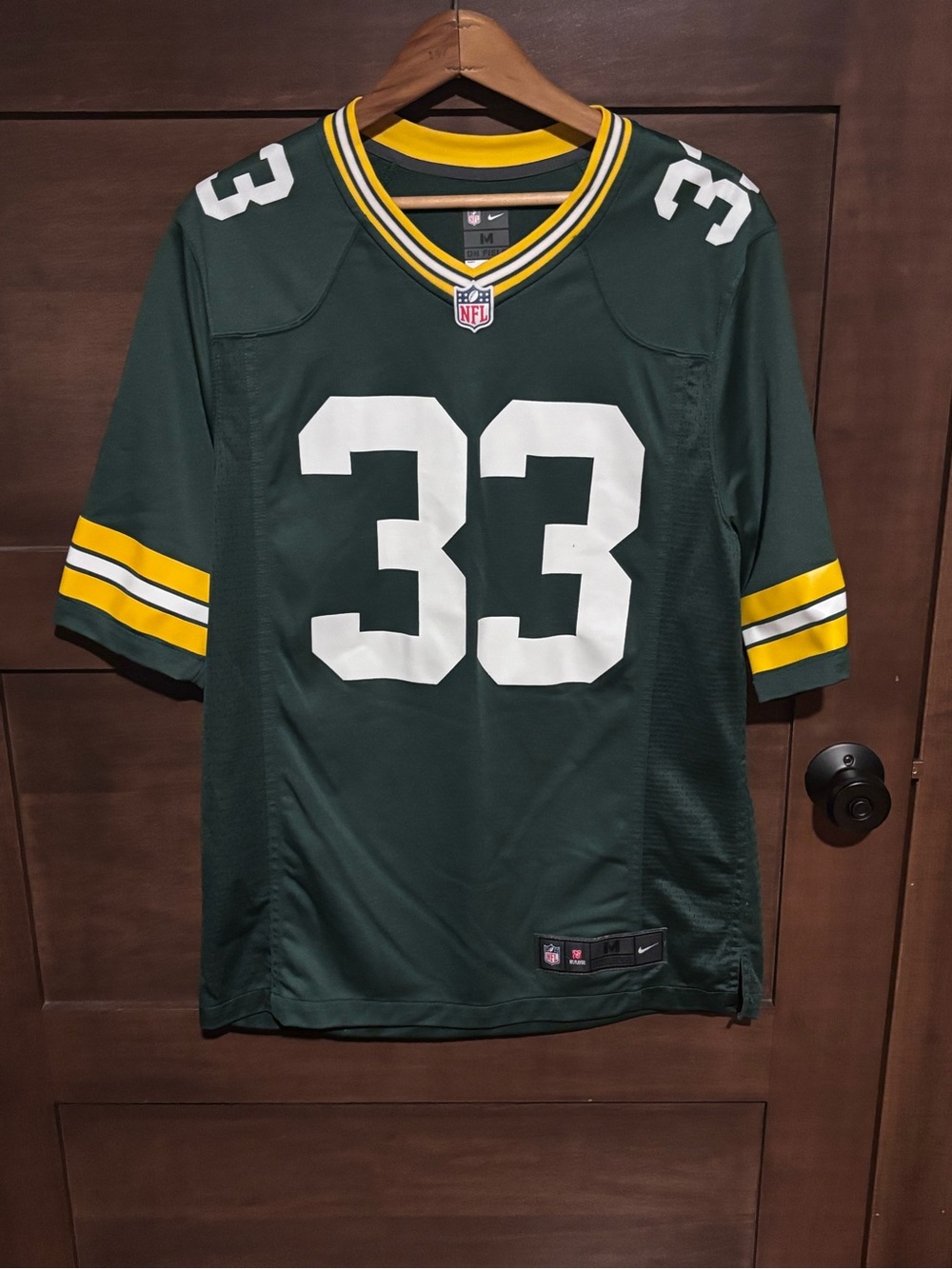 NFL Green Bay Packers Green and Yellow Team Jersey with White Accents